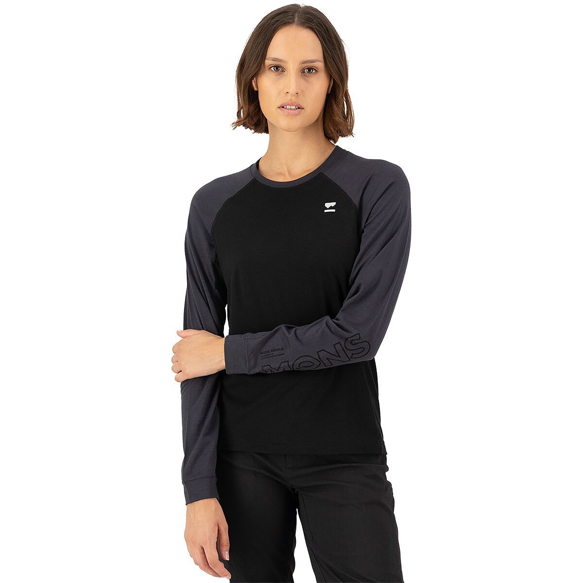 Mons Royale Mons Royale Tarn Merino Long-Sleeve Bike Jersey - Women's Black/9 Iron, XS
