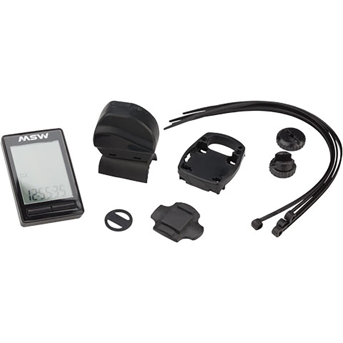 MSW Miniac Wireless Bike Computer Black, One Size