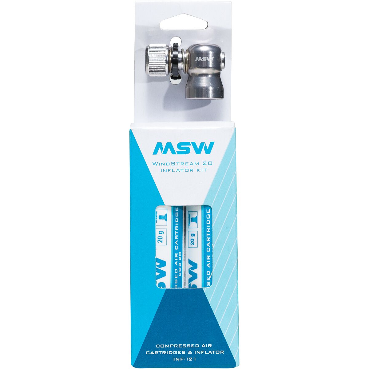 Msw MSW Windstream Push CO2 Inflator One Color, w/ 2 20g CO2s