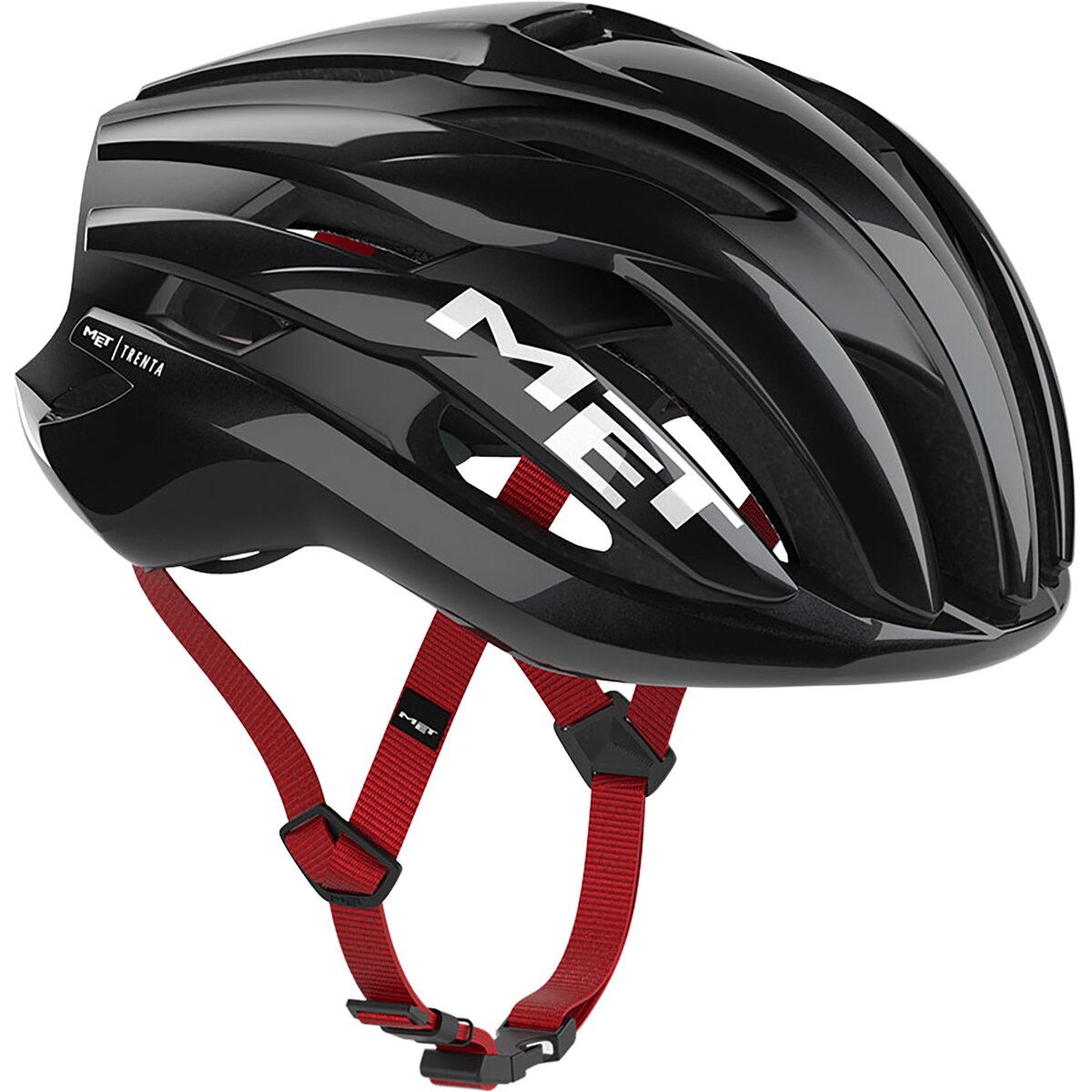 Trenta Mips Helmet in Black Red Glossy - Size: Medium