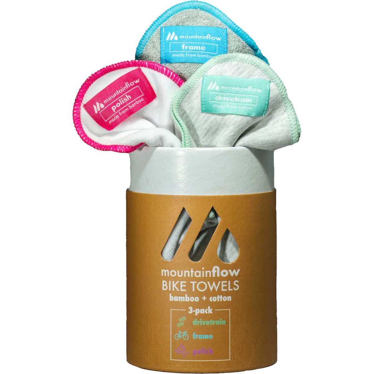 Mountainflow MountainFLOW Bike Cleaning Towels - 3-Pack One Color, One Size