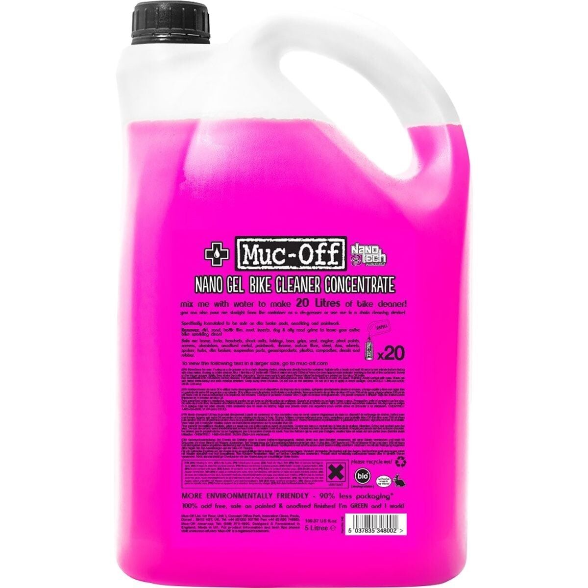 Muc-Off Nano Gel Bike Cleaner Concentrate One Color, 5L