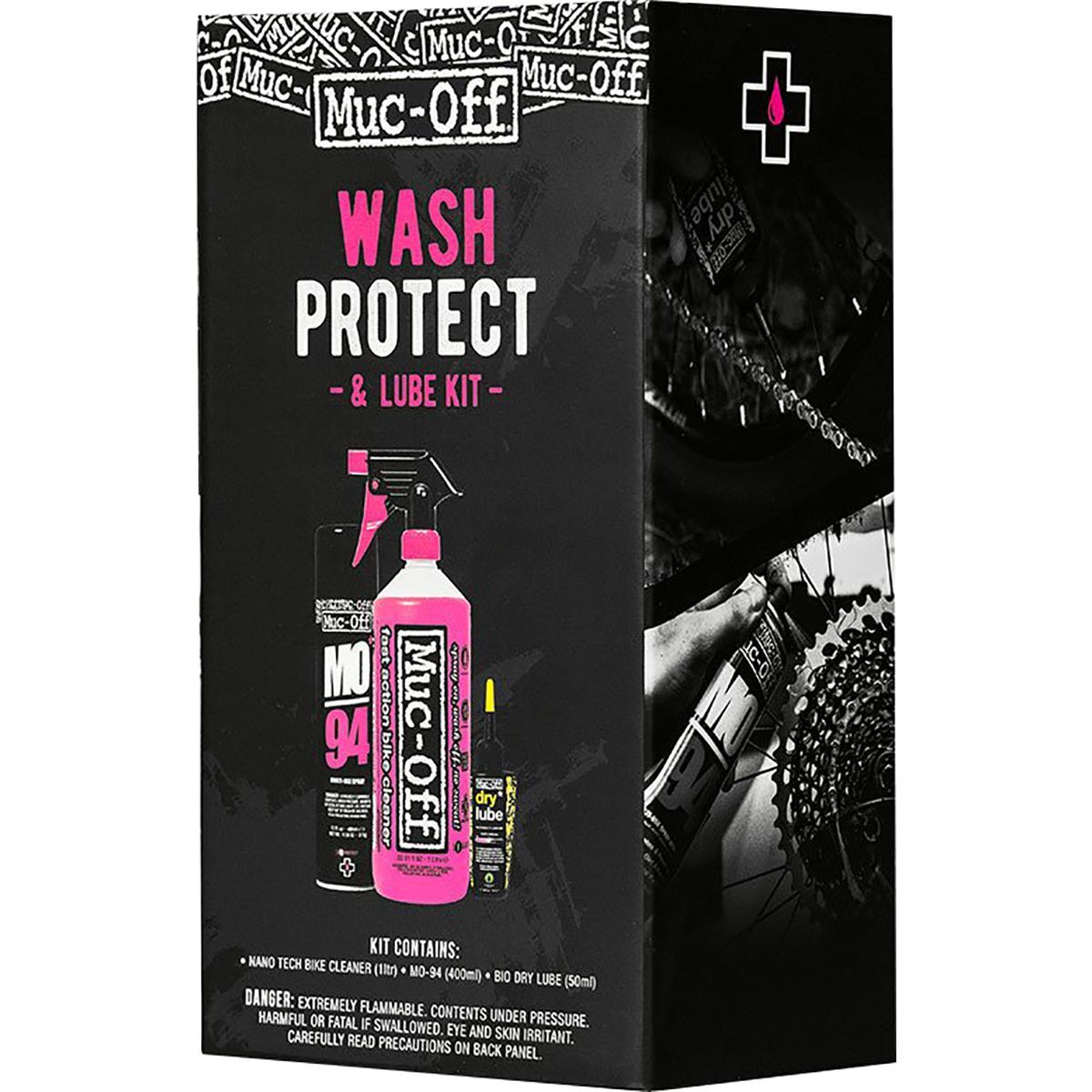 Muc-Off Wash, Protect, and Lube Kit Dry Lube, One Size