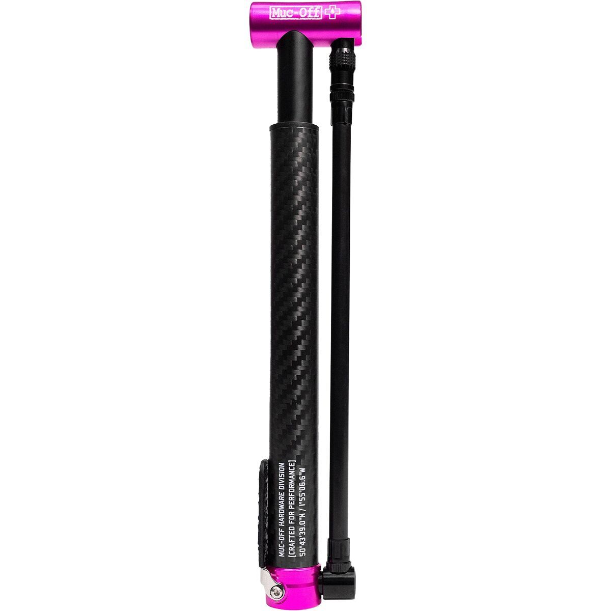 Muc-Off AirMach Carbon Mini Pump Black/Pink, One Size