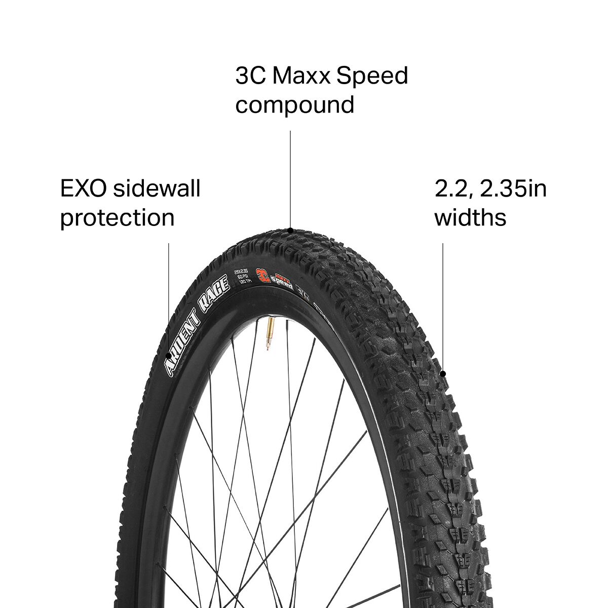 Maxxis Ardent EXO Tubeless Folding Race Tire 29 x 2.2 (56-622mm) — Hostel  Shoppe