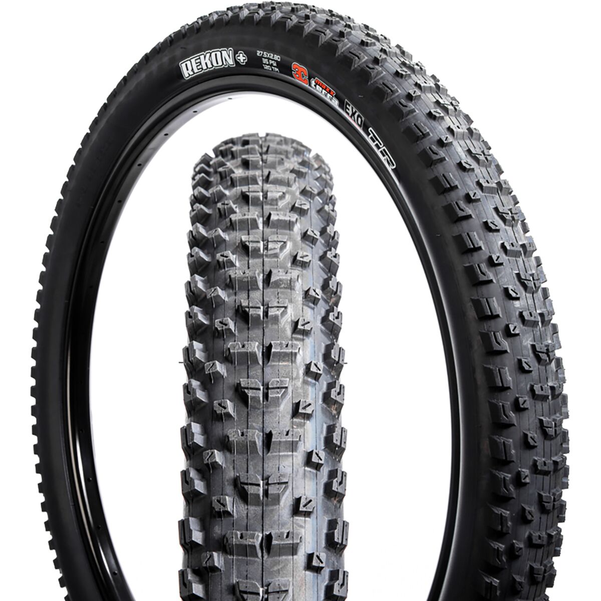 Maxxis Rekon 3C/EXO/TR 27.5 Plus Tire Black, 27.5x2.8