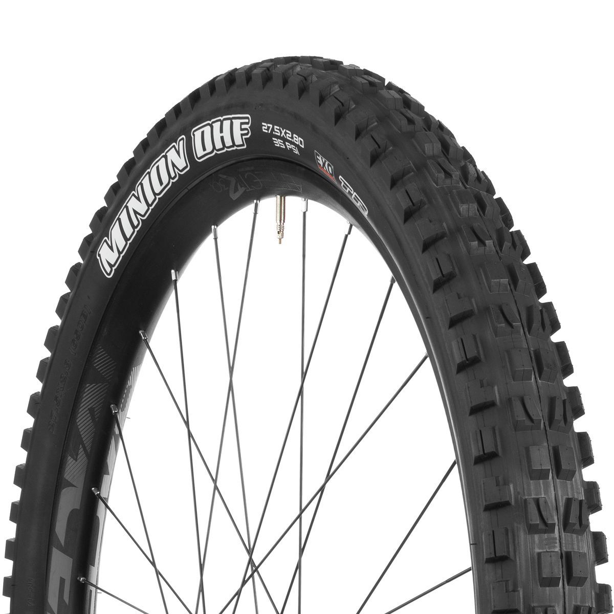 Maxxis Minion DHF EXO/TR 27.5 Plus Tire Dual Compound/EXO/TR, 27.5x2.8