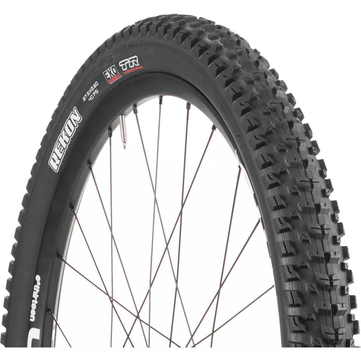 Maxxis Rekon Wide Trail Dual Compound/EXO/TR 27.5in Tire Dual Compound/EXO/TR, 27.5x2.6