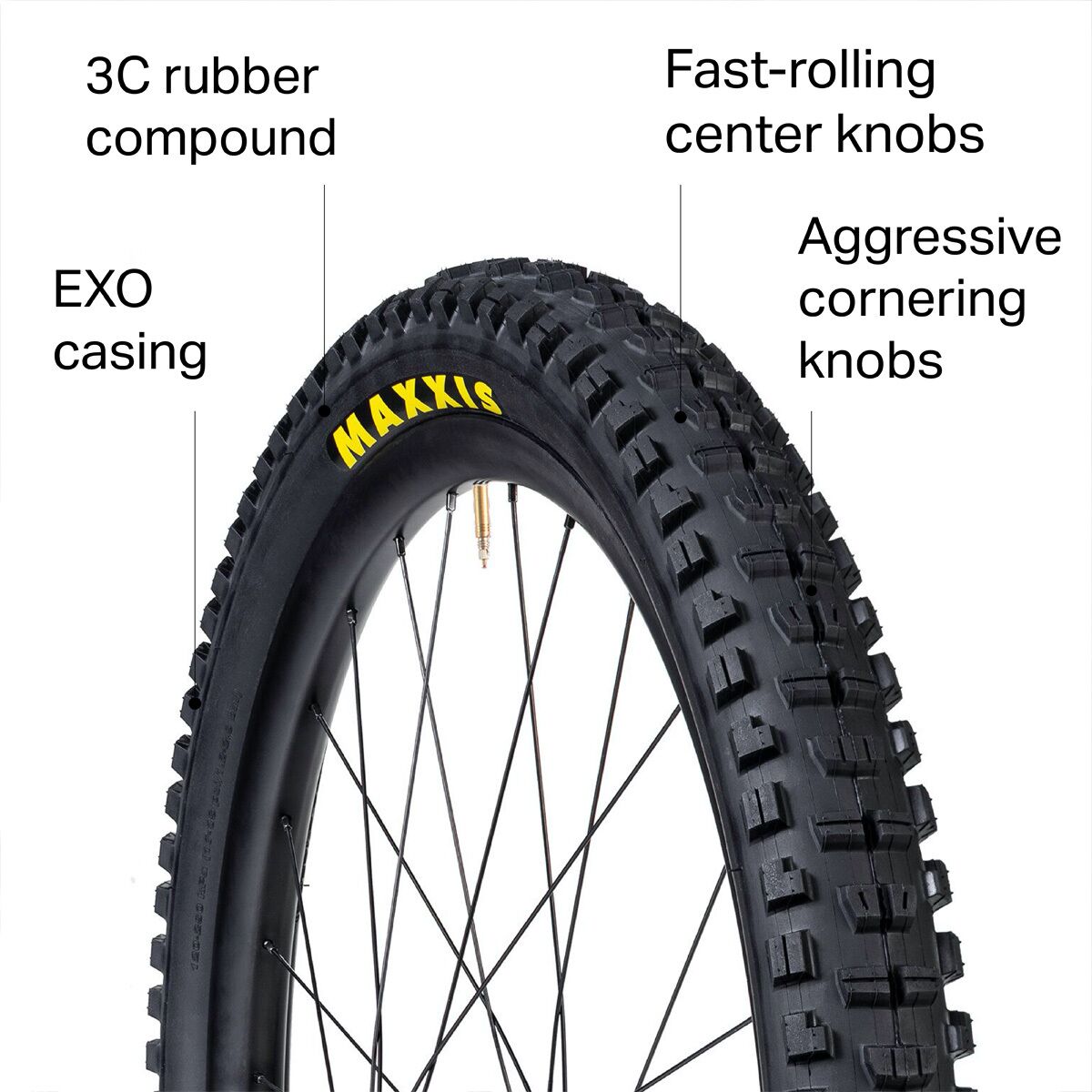 Maxxis Minion DHR II 3C/EXO/TR 27.5 Plus Tire - Components