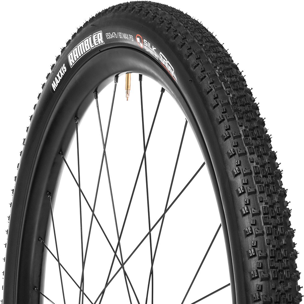 Maxxis Rambler 650b Tubeless Tire Dual Compound/SilkShield/TR, 650x47