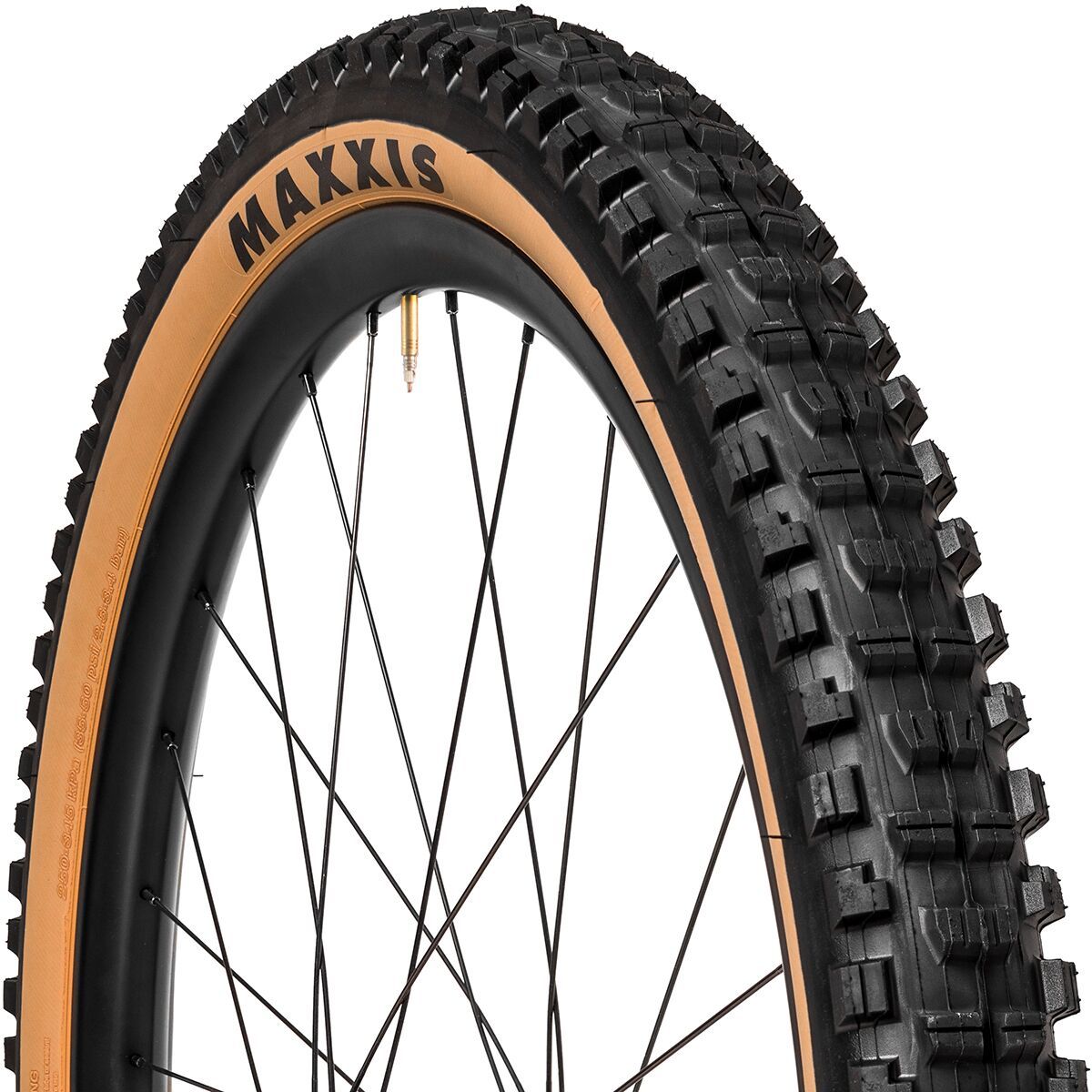Maxxis Minion DHR II Wide Trail Dual Compound/EXO/TR 27.5in Tire Tanwall/Dual Compound/EXO/TR, 27.5x2.4