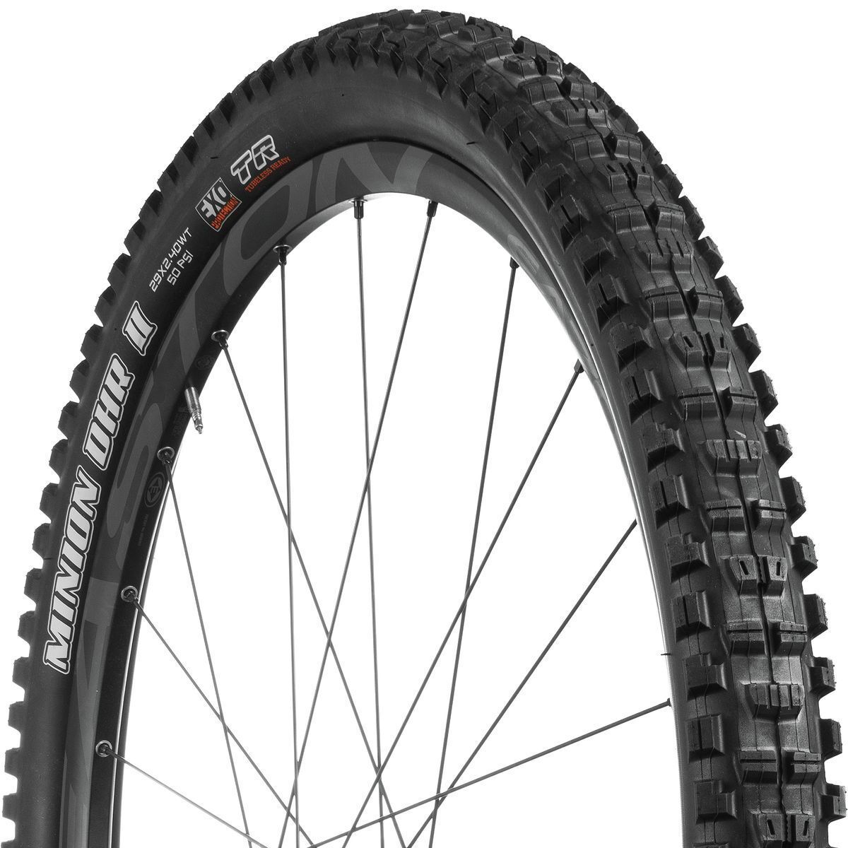 Maxxis Minion DHR II Wide Trail Dual Compound EXO/TR 29in Tire Dual Compound/EXO/TR, 29x2.4