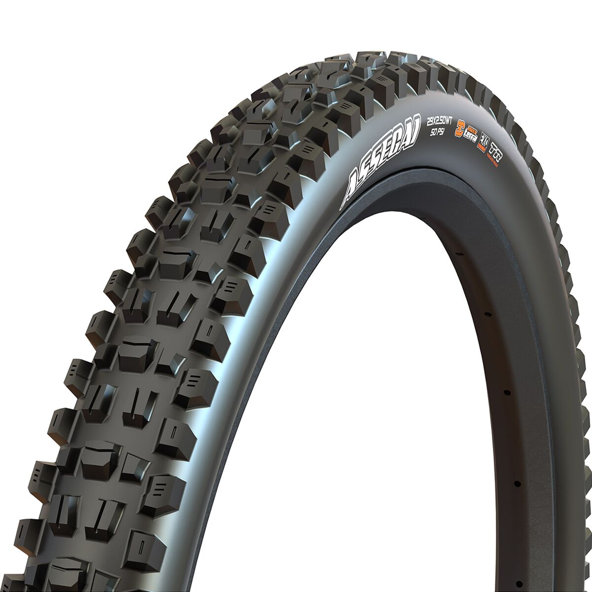 Maxxis Assegai 3CT/DH/Wide-Trail E-50/TR 29in Tire Black, 29x2.5