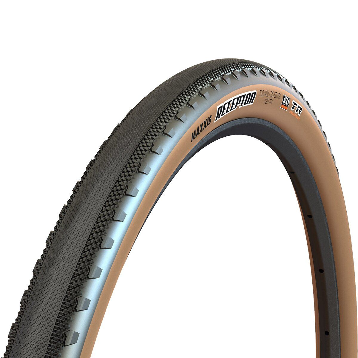 Maxxis Maxxis Receptor Dual-EXO Protection/TR 650b Tire Black/Dark Tan, 650bx47