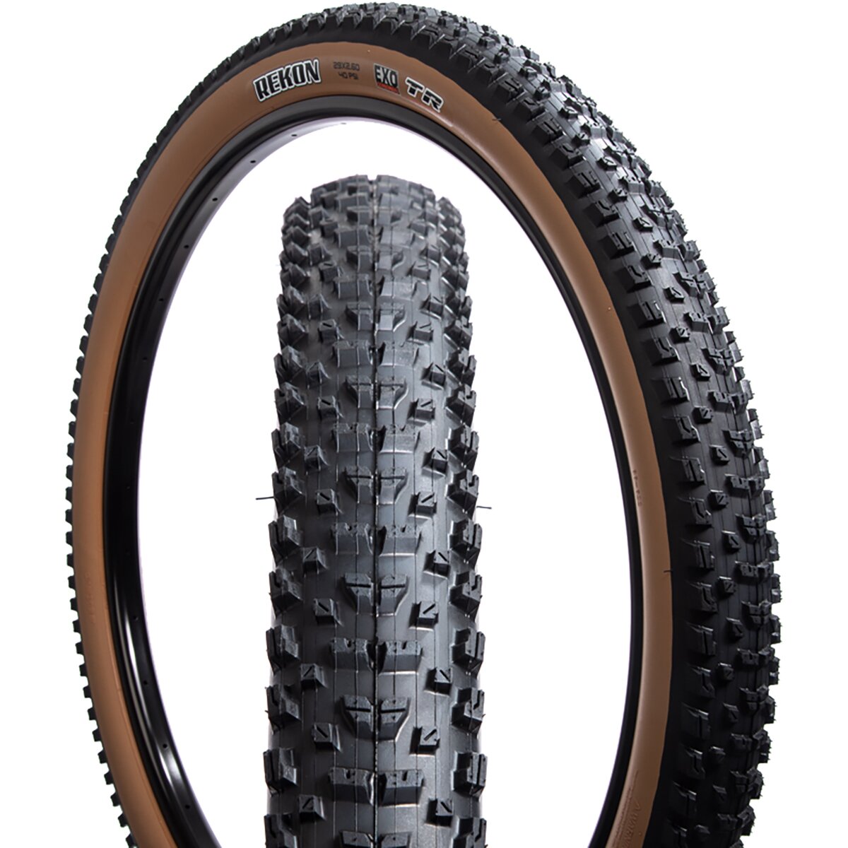 Maxxis Rekon Race Dual-EXO/Wide-Trail/TR 29in Tire Black/Tan, 29x2.4