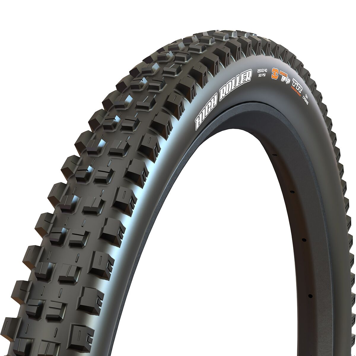 Maxxis High Roller III 3C/MaxxGrip/DH 27.5in Tubeless Tire Black, 27.5x2.4