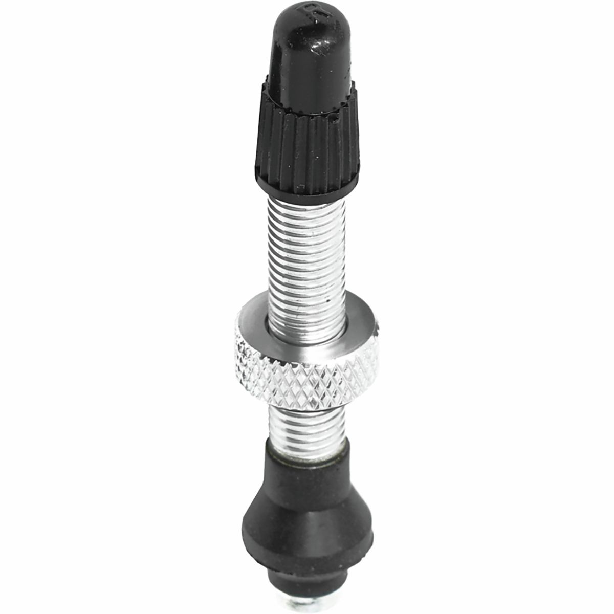 Industry Nine Industry Nine No-Clog Aluminum Tubeless Valve Stems Silver, 40mm, Pair