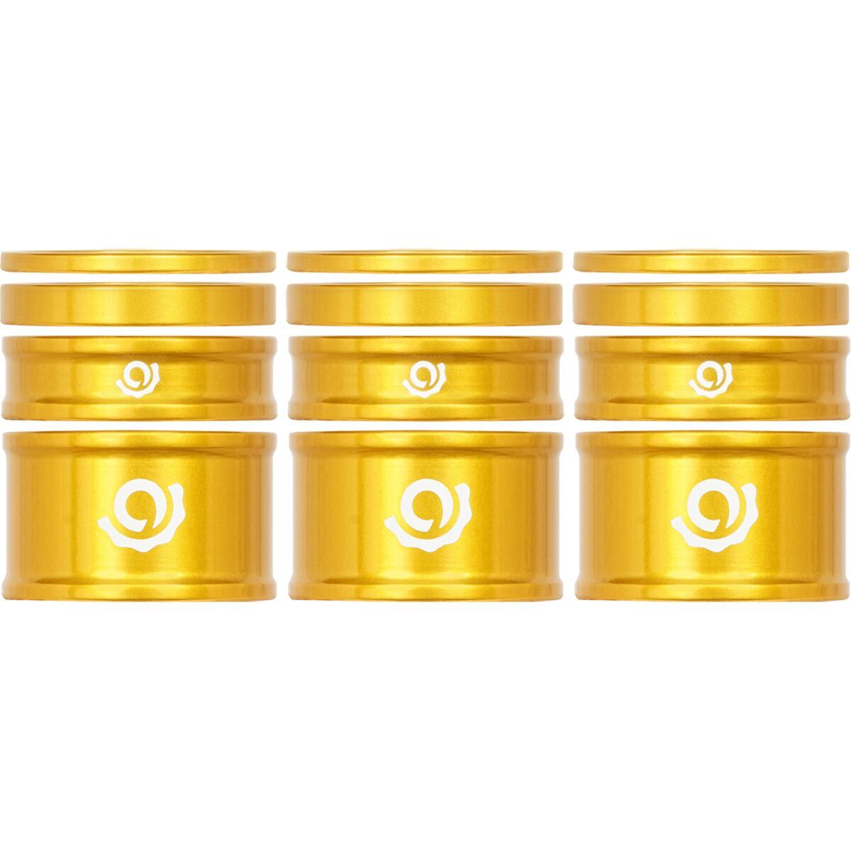 Industry Nine Industry Nine Headset Spacer Kit, 3-Pack Gold, 10mm
