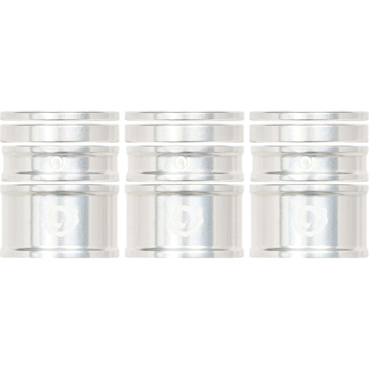 Industry Nine Headset Spacer Kit, 3-Pack Silver, 5mm