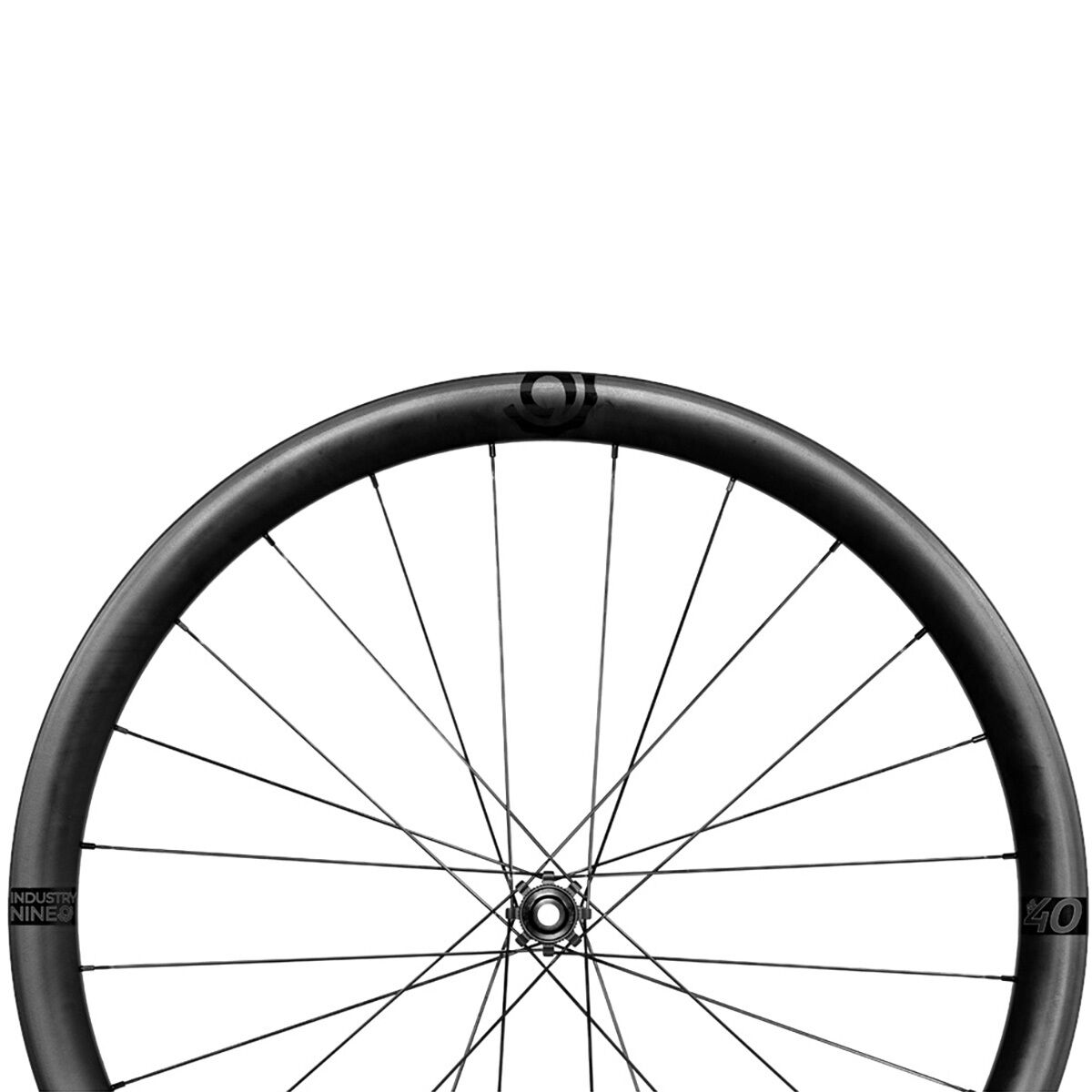 Industry Nine Solix AR40 700c Tubeless Wheelset Black Hub, Black Spokes, HG11