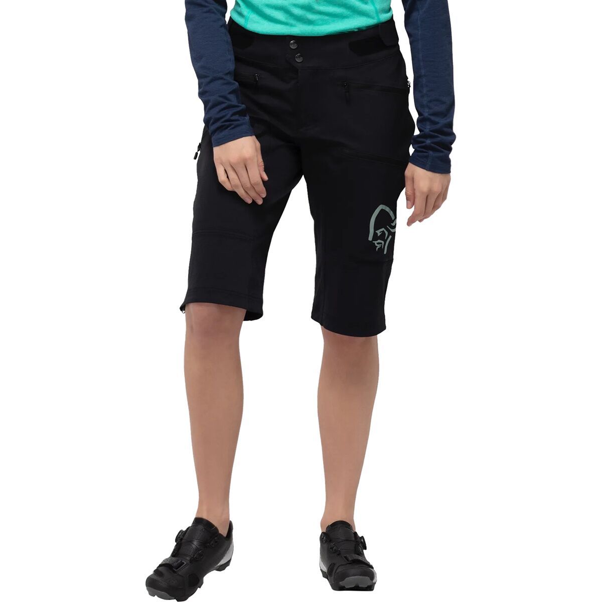 Norrona Fjora Flex1 Heavy Duty Short - Women's Caviar/Castor Grey, S