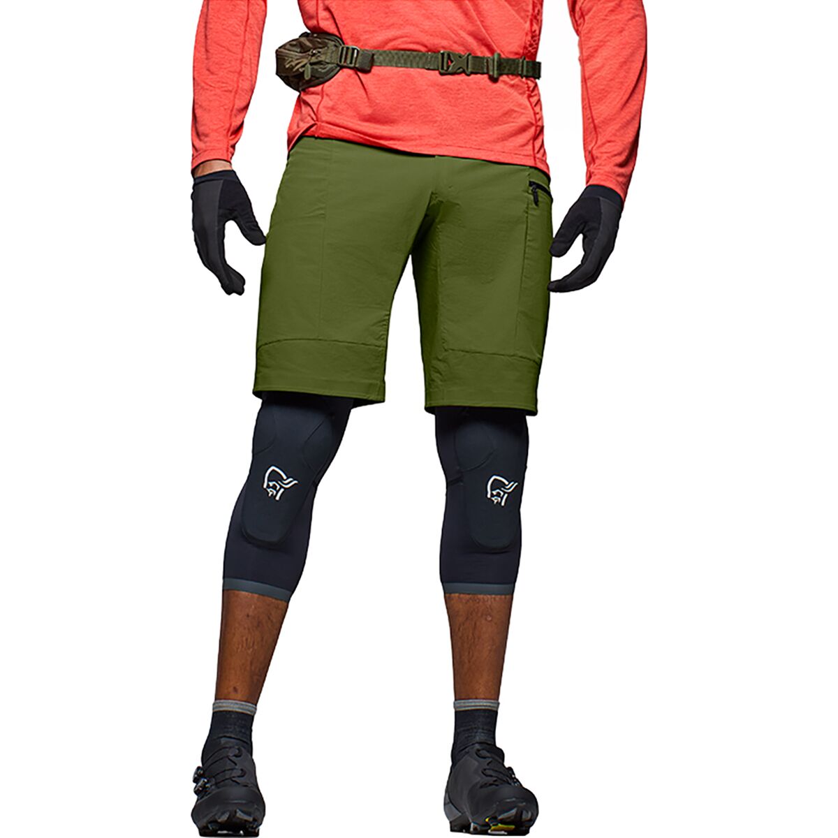 Norrona Fjora Flex1 Tech MTB Short - Men's - Pesto, L