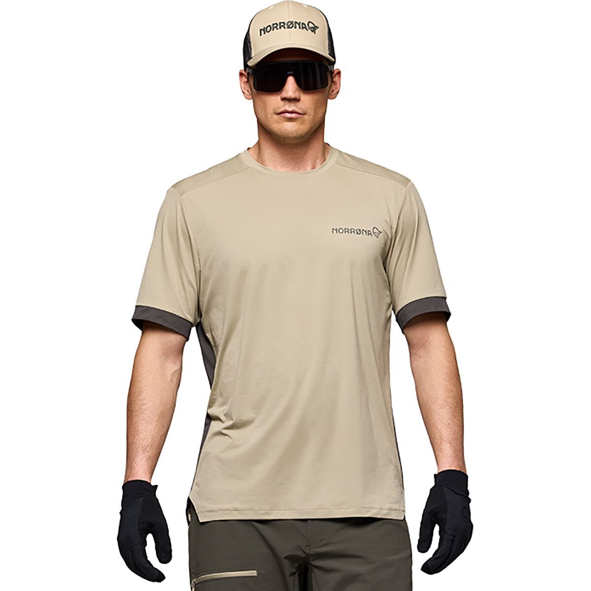 Norrona Fjora Equaliser T-shirt - Men's Winter Twig/Beluga, S
