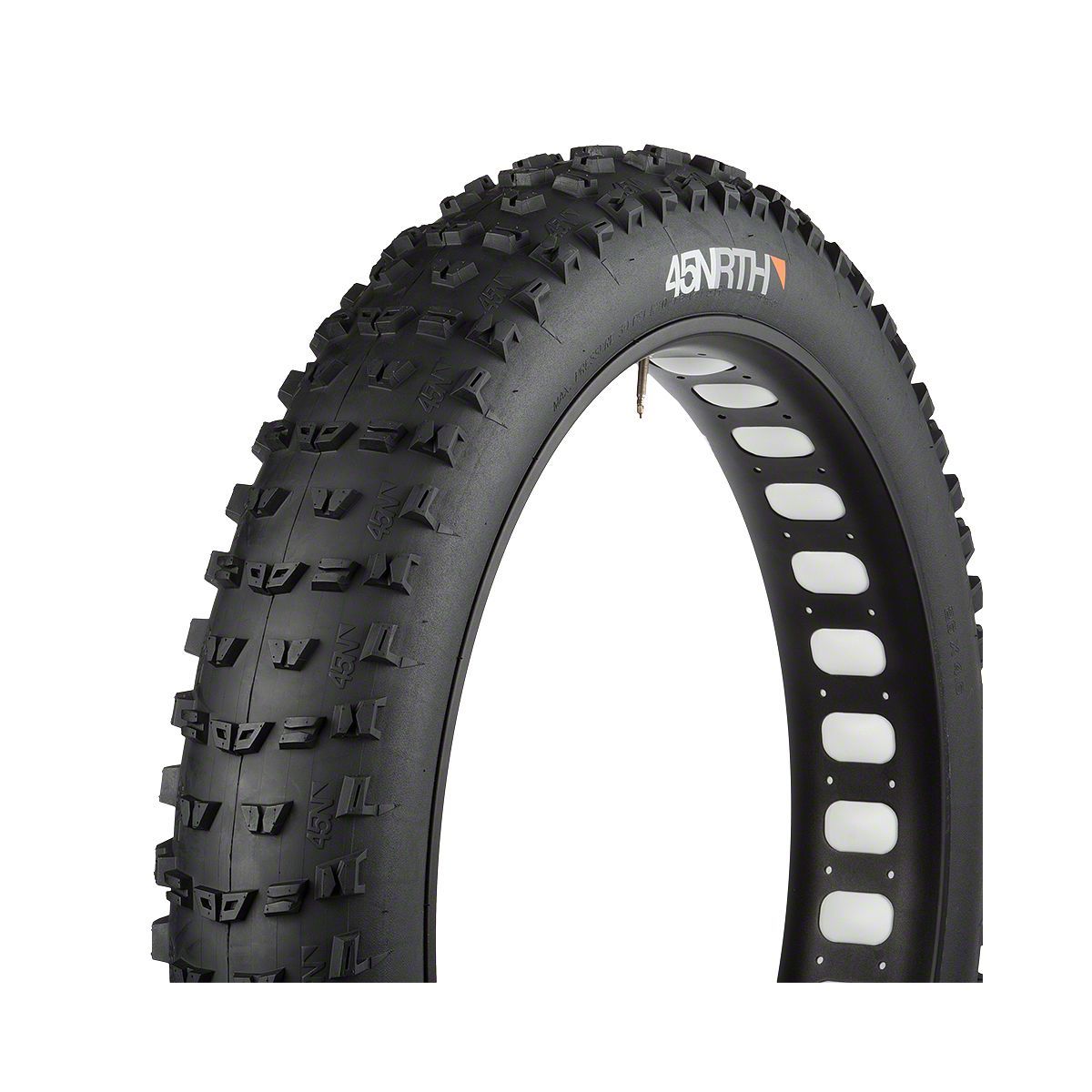 45NRTH Dunderbeist Tubeless Fat Bike Tire Black 120 Tpi, 26x4.6