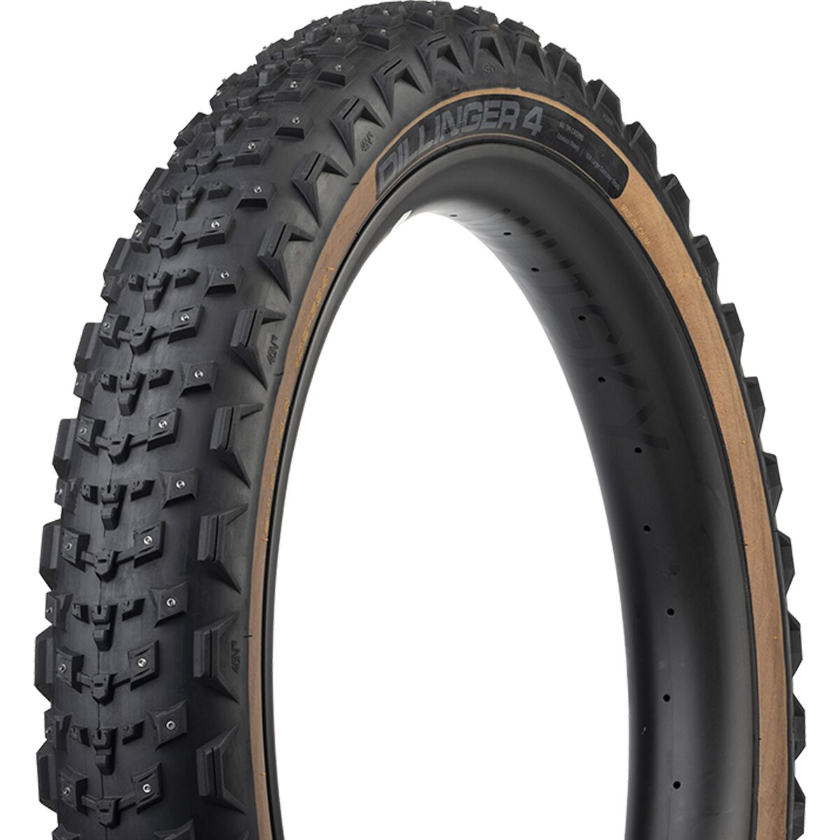 45NRTH Dillinger 4 Studded Fatbike Tubeless Tire 27.5in Components