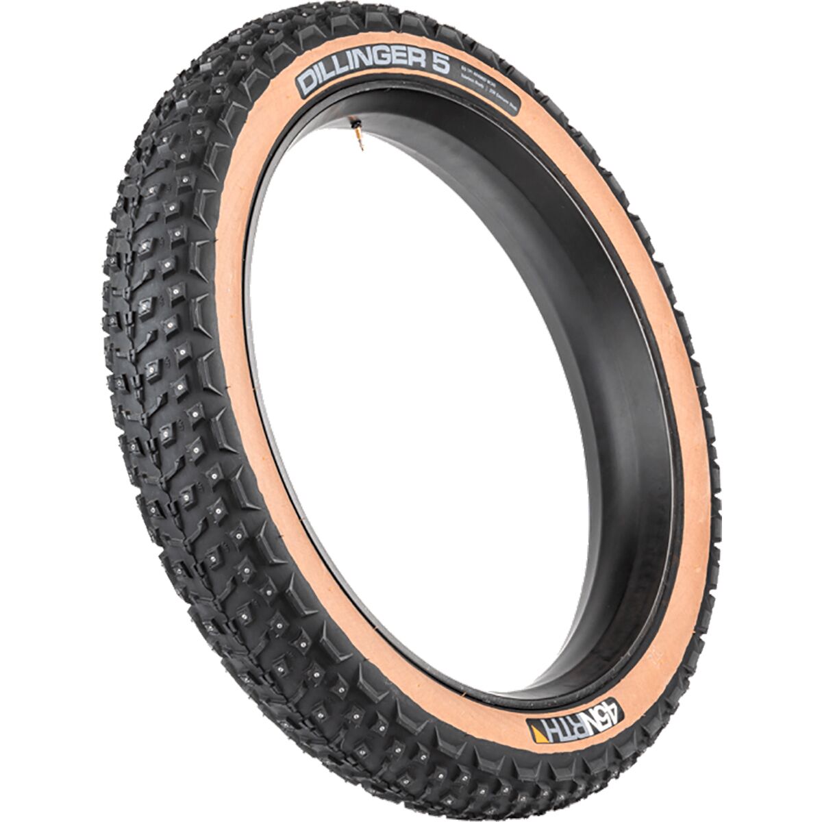 45NRTH Dillinger 5 Studded Fatbike Tubeless Tire - 27.5in - Components