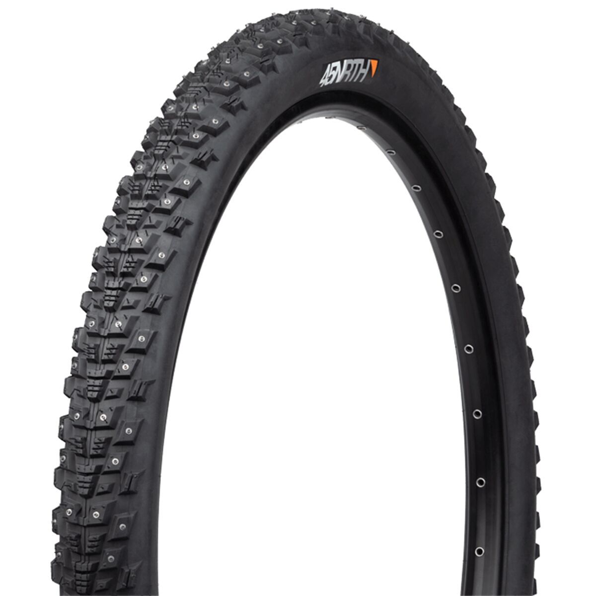 45NRTH Kahva Studded Tubeless Tire - 27.5in Black, 60tpi, 240 Concave Carbide Studs, 27.5x2.1