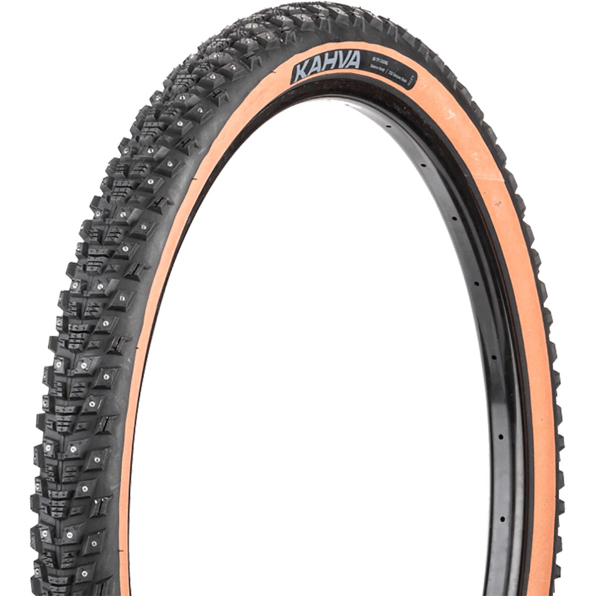 45NRTH 45NRTH Kahva Studded Tubeless Tire - 27.5in Tanwall, 60tpi, 27.5x2.1 - $190.00 at Competitive Cyclist