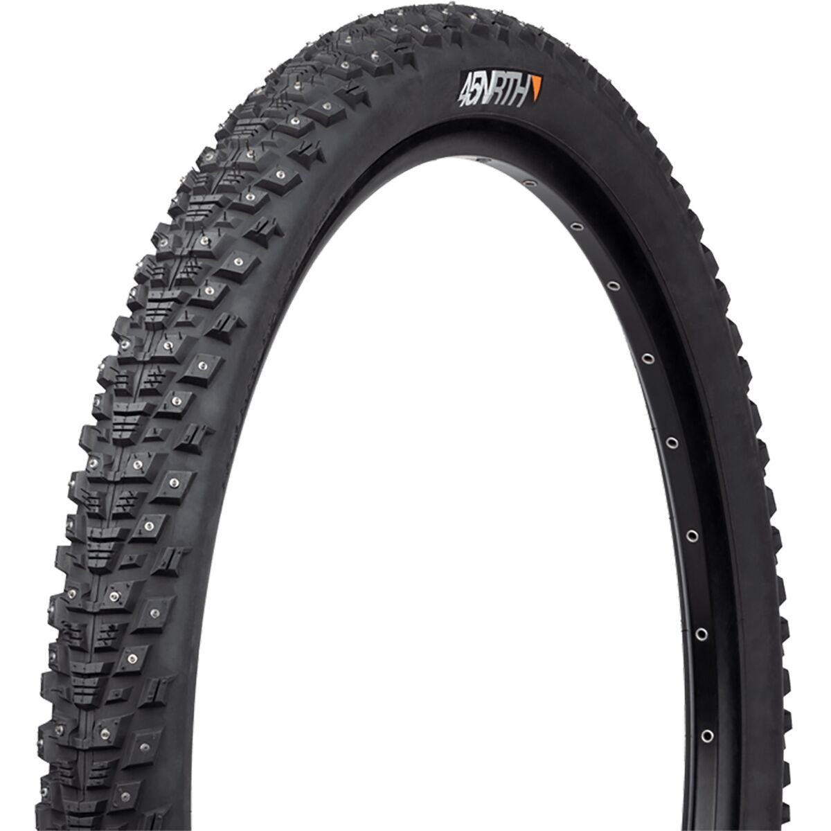 45Nrth 45NRTH Kahva Studded Wire Bead Clincher Tire - 27.5in Black, 33tpi, 240 Steel Carbide Studs, 27.5x2.1