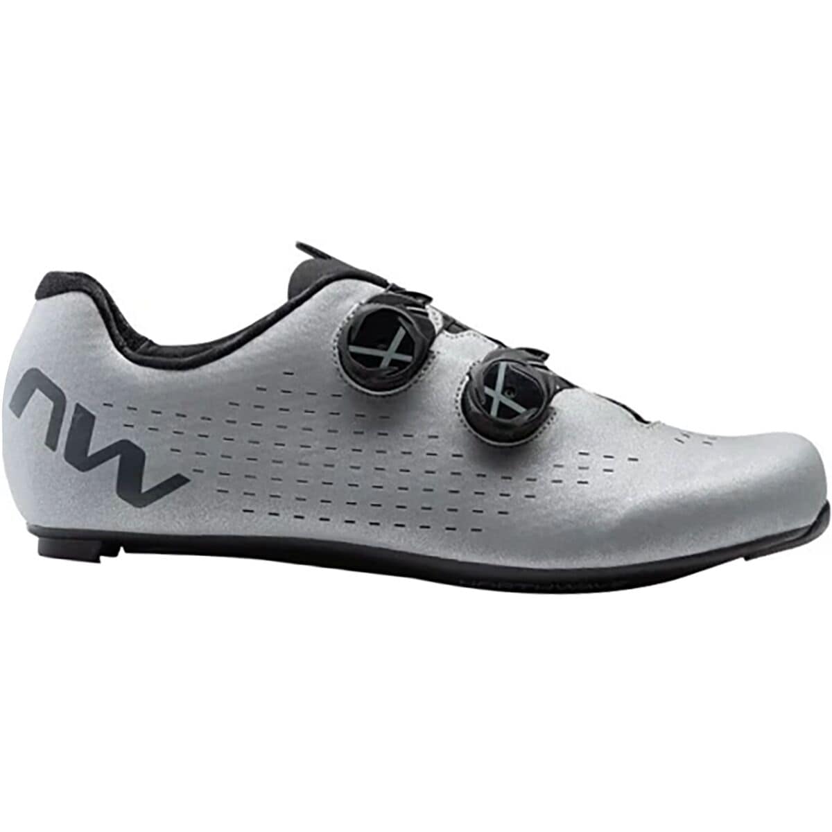Northwave Revolution 3 Cycling Shoe - Men's Silver Reflective, 39.0
