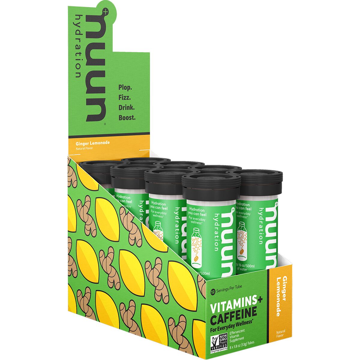 Nuun Vitamins - 8-Pack Ginger Lemonade Energy, One Size