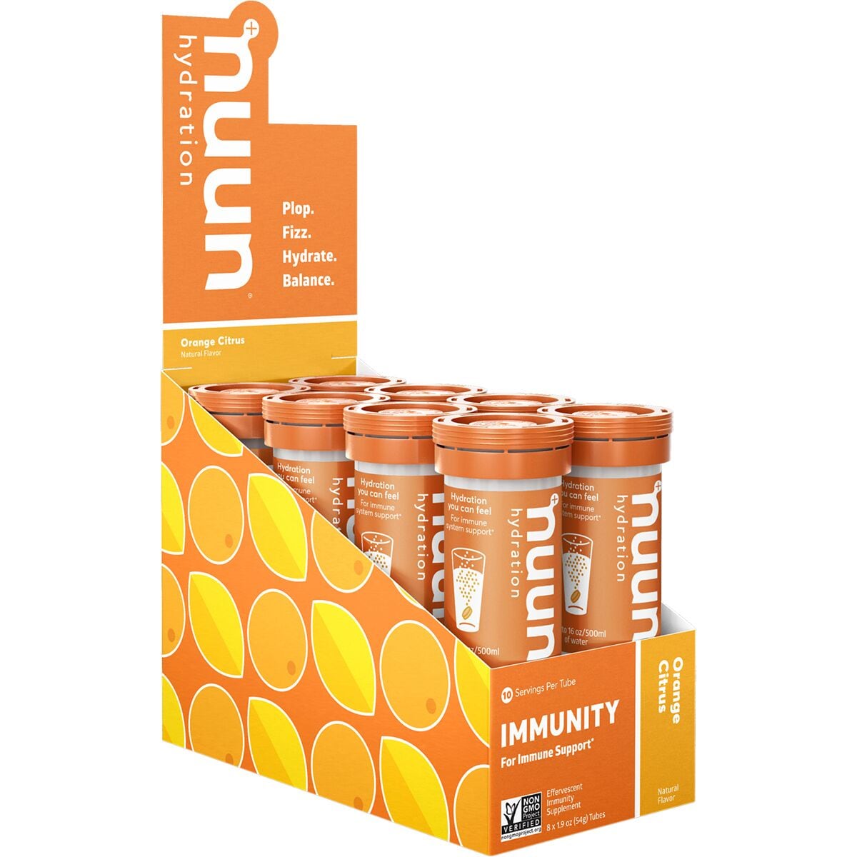 Nuun Immunity - 8-Pack Orange Citrus, 8 Tubes