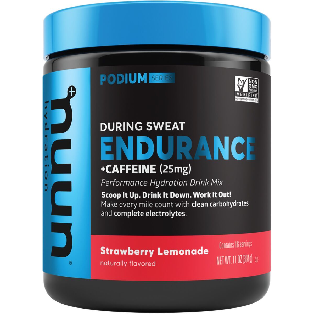 Nuun Nuun Endurance Hydration Drink Mix Strawberry Lemonade + Caffeine, 16 Serving Canister