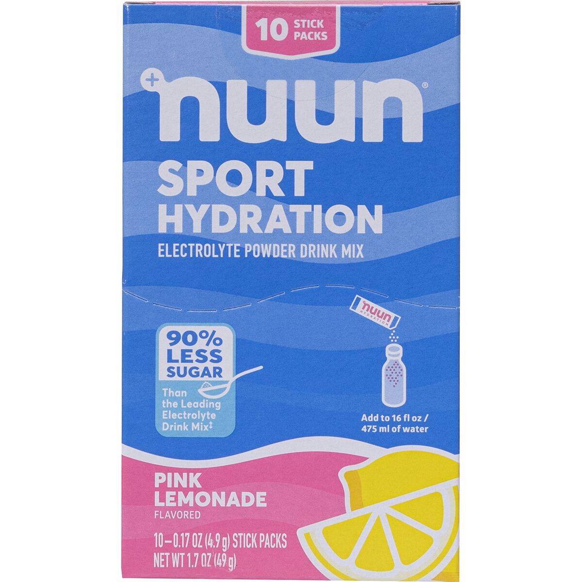 Nuun Nuun Sport Hydration Powder - 10-Pack Pink Lemonade, One Size