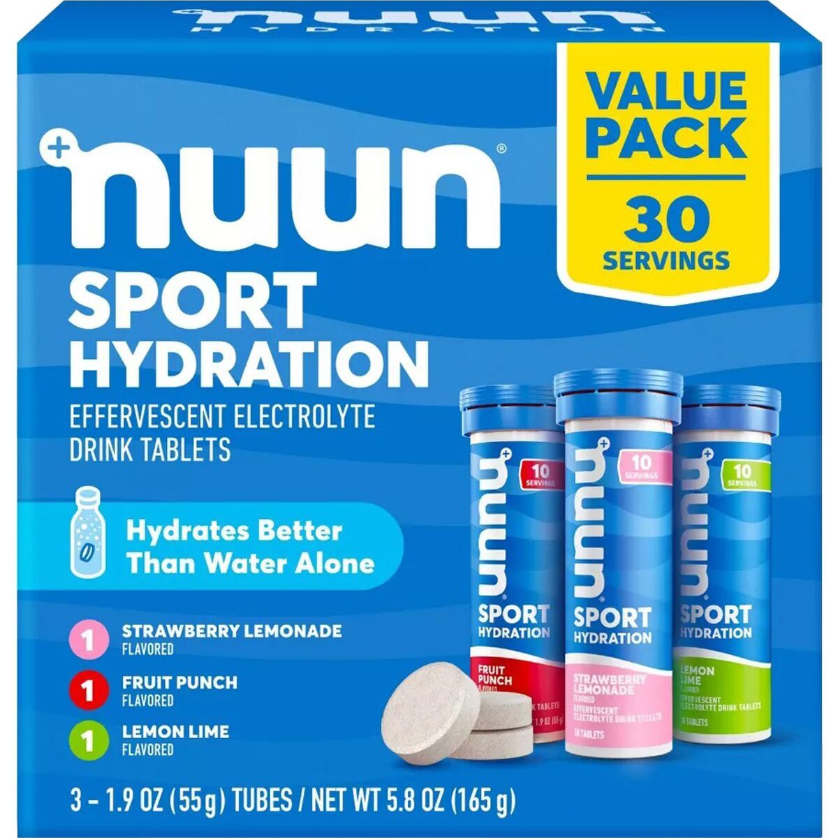 Nuun Sport Value Pack Mixed, 3 Tubes