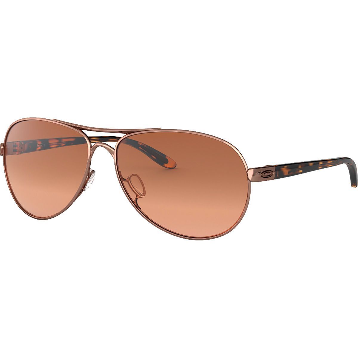 Oakley Oakley Feedback Sunglasses - Women's Rose Gold/VR50 Brown Gradient, One Size