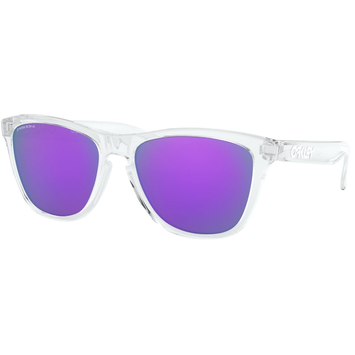Oakley Oakley Frogskins Prizm Sunglasses Polished Clear/Prizm Violet, One Size - Men's