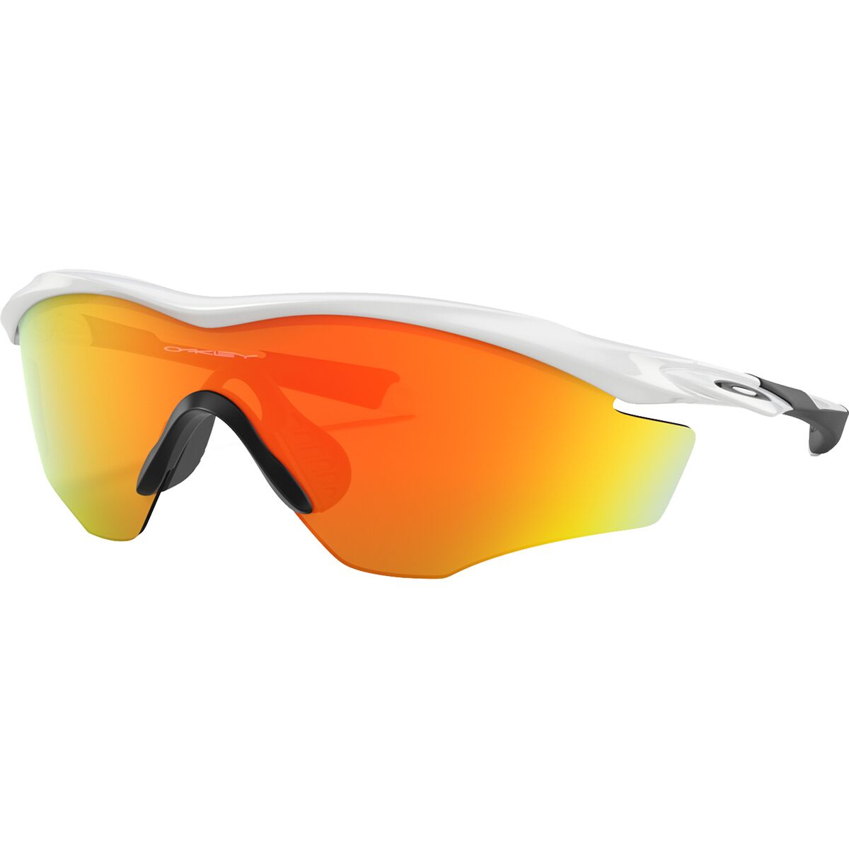 Oakley M2 Frame XL Sunglasses Polished White - Fire Iridium, One Size - Men's