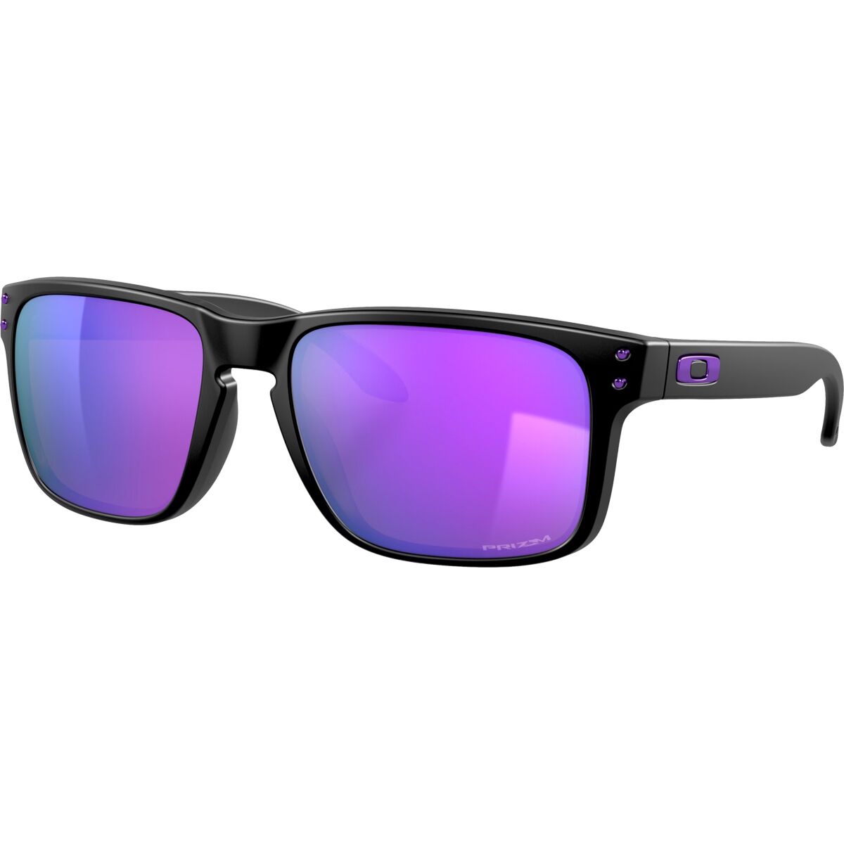 Oakley Holbrook Prizm Sunglasses Matte Black/Prizm Violet, One Size - Men's