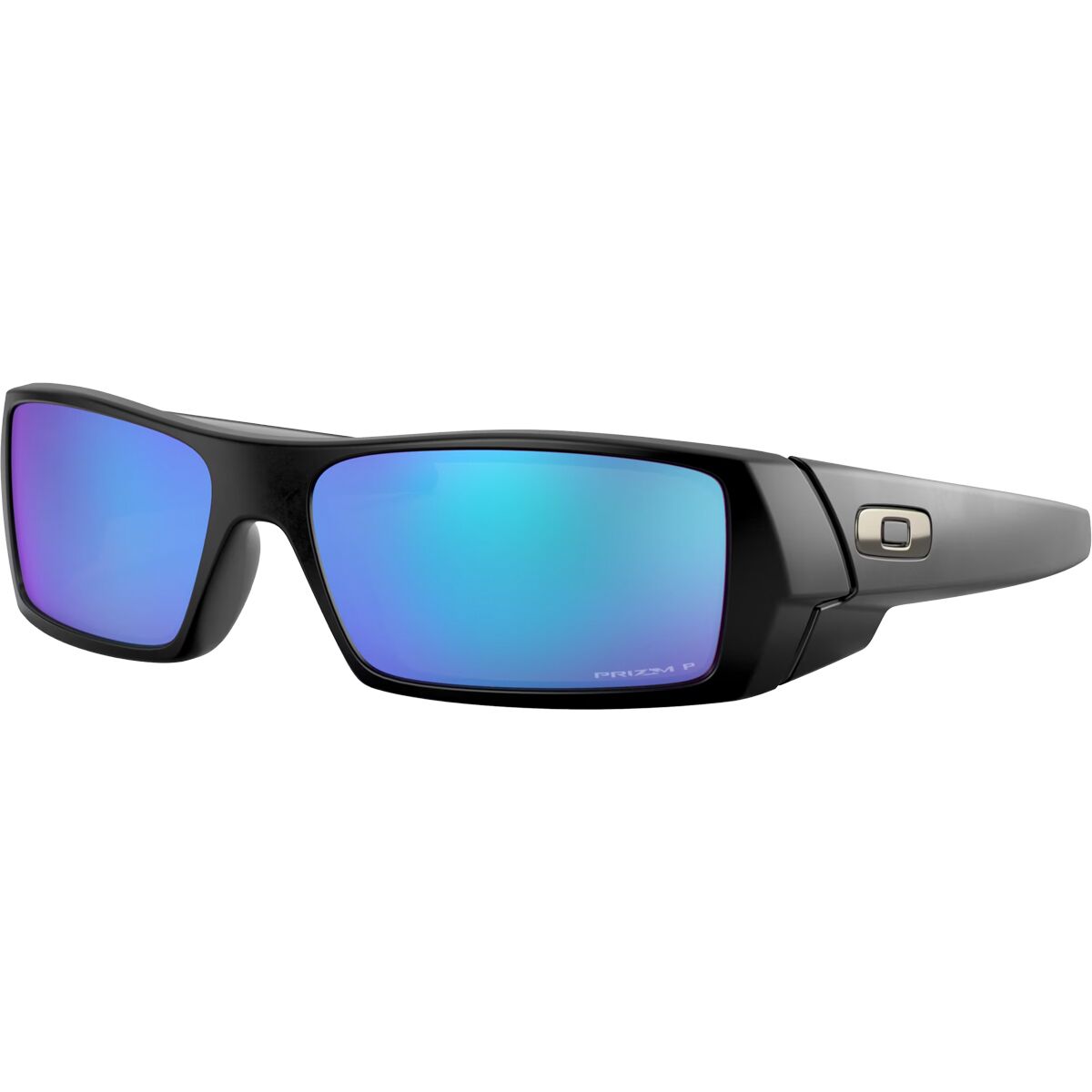 Oakley Gascan Prizm Polarized Sunglasses - Men's Matte Black/Prizm Sapphire Polarized, One Size