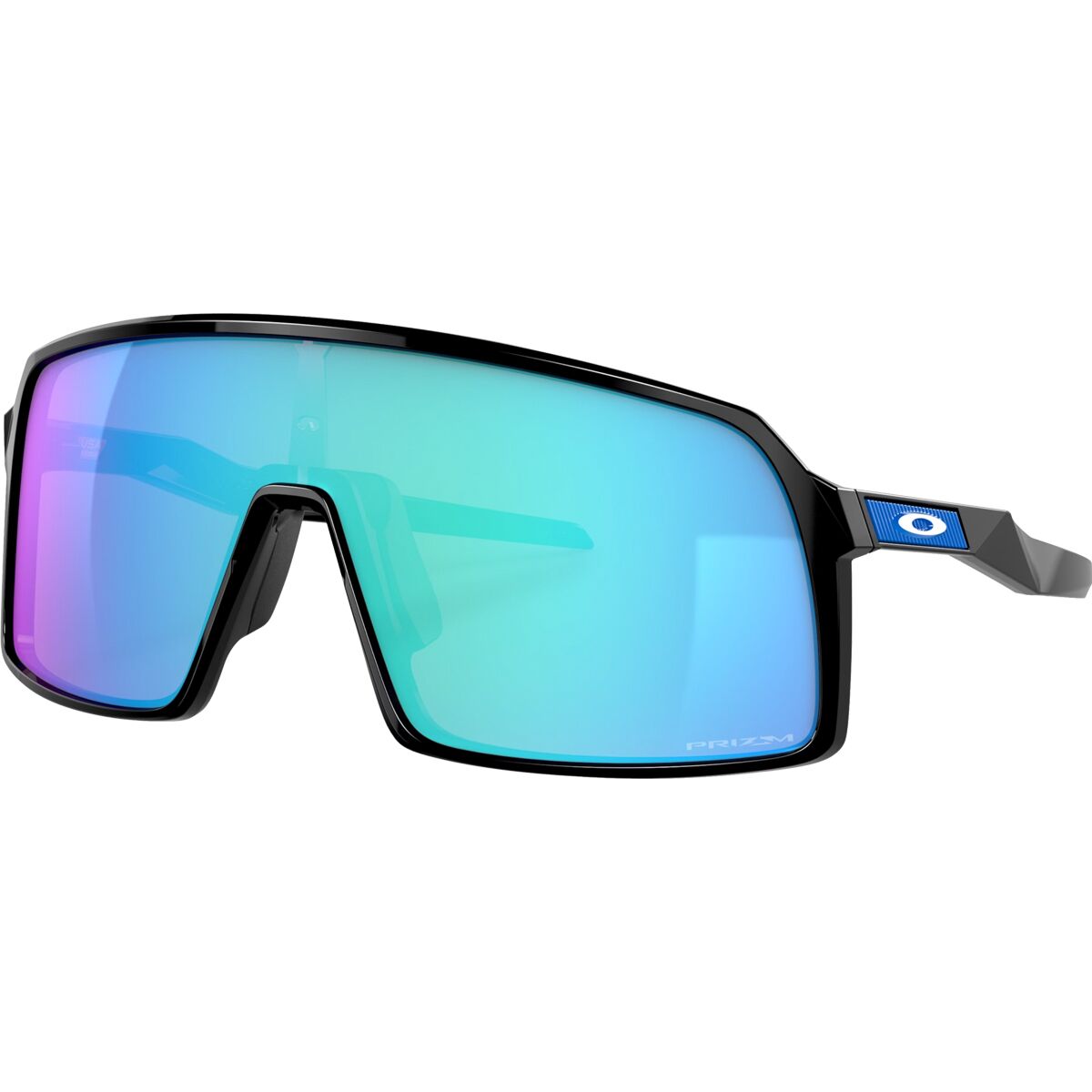 Oakley Sutro Prizm Sunglasses Polished Black/Prizm Sapphire, One Size - Men's