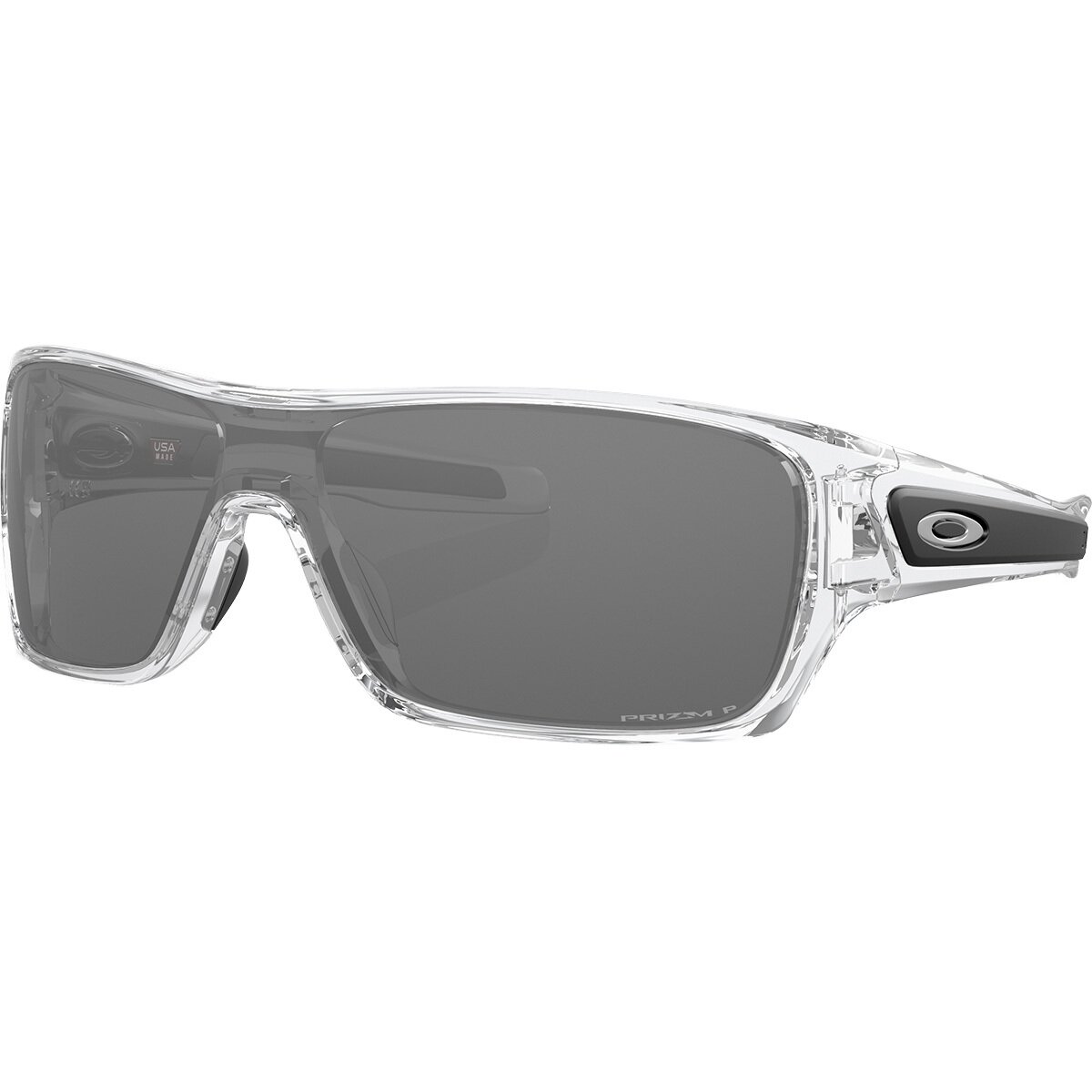 Oakley Turbine Rotor Prizm Polarized Sunglasses Pol Clear/PRIZM Black Polarized, One Size - Men's