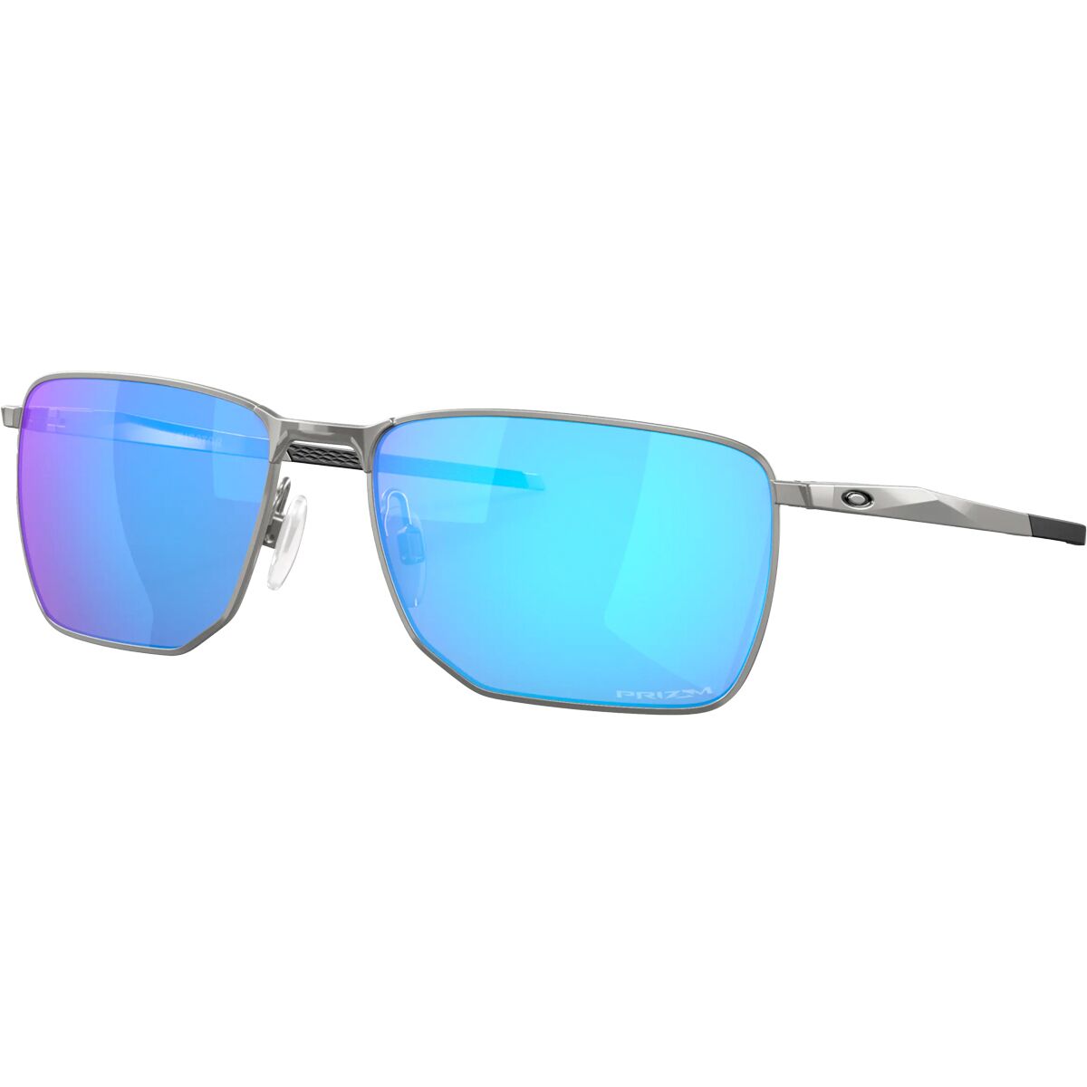Oakley Oakley Ejector Prizm Sunglasses Satin Chrome/PRIZM Sapphire, One Size - Men's