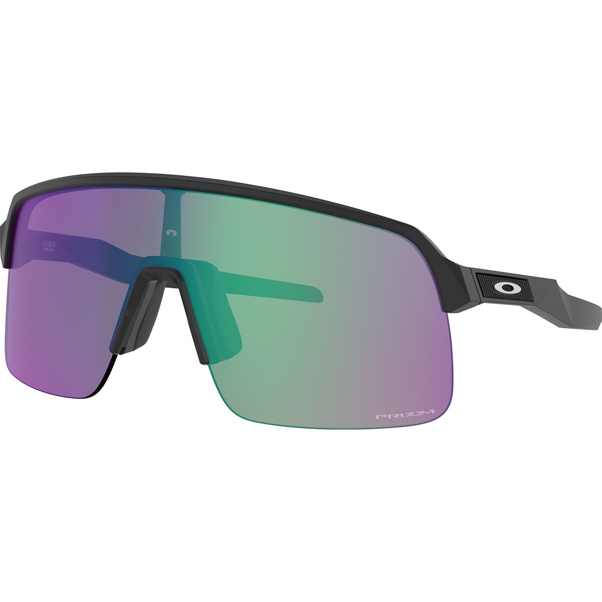 Oakley Sutro Lite Prizm Sunglasses Matte Black/PRIZM Road Jade, One Size - Men's