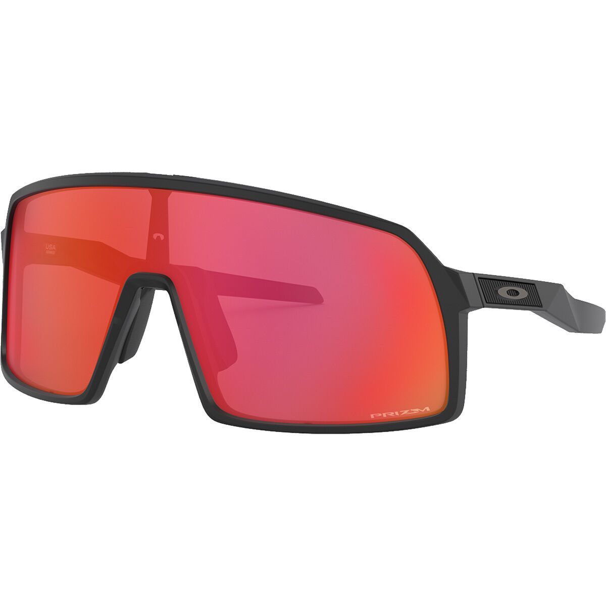 Oakley Sutro S Prizm Sunglasses Matte Black/PRIZM Trl Torch, One Size - Men's