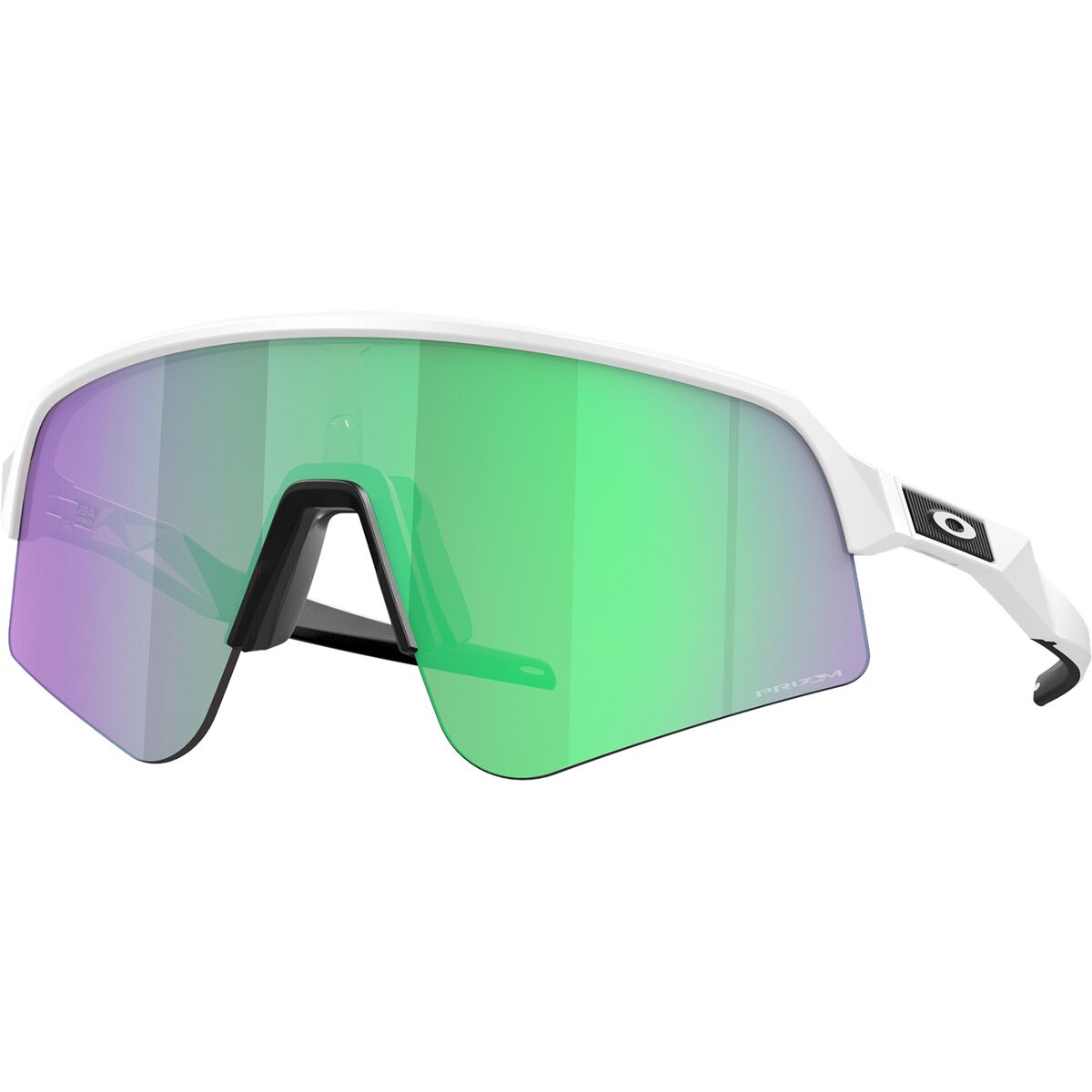 Oakley Sutro Lite Sweep Prizm Sunglasses Matte White/PRIZM Red Jade, One Size - Men's